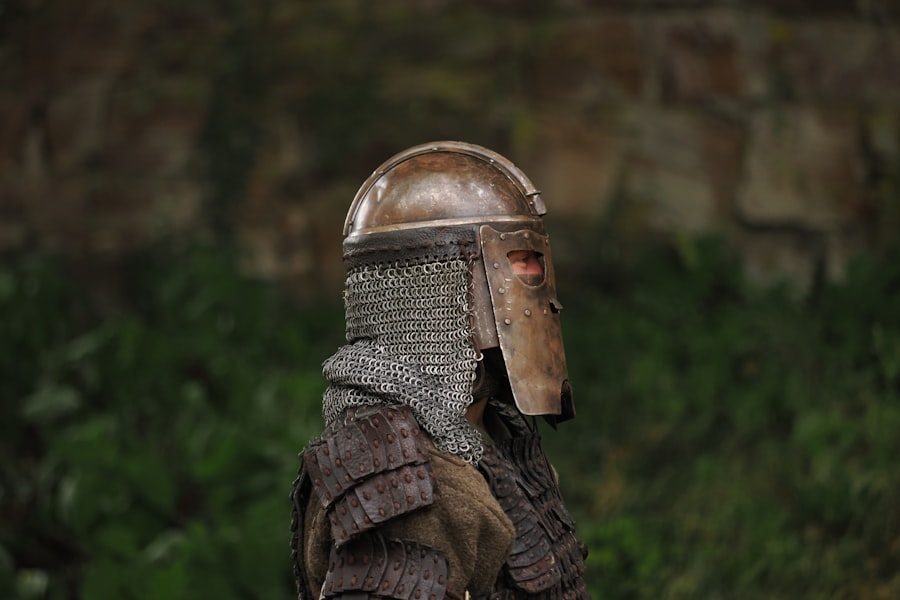 Photo viking horned helmets