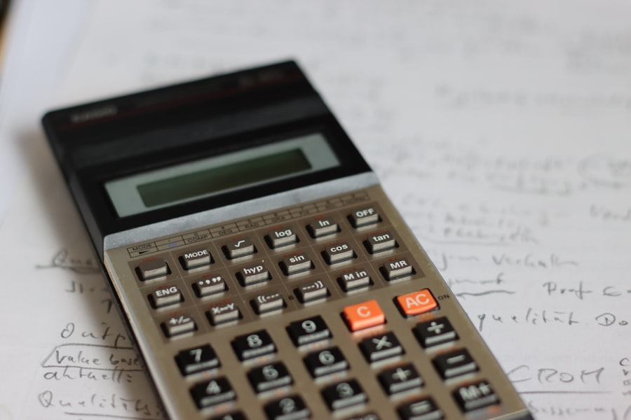 Photo rent outlay calculation