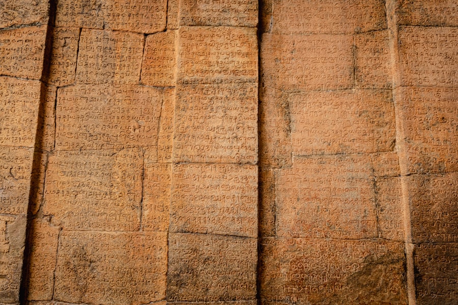 Photo stone inscription