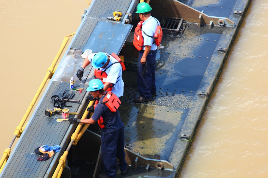 Photo dredging operations