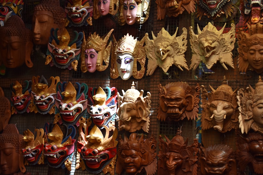 Photo sanxingdui bronze masks