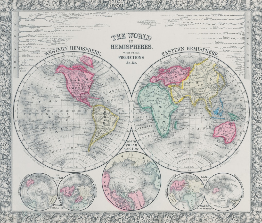 Photo old world maps