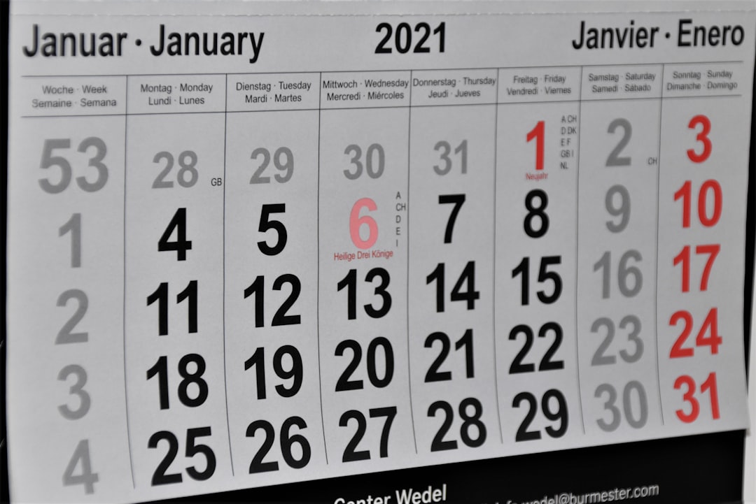 Photo calendar reform
