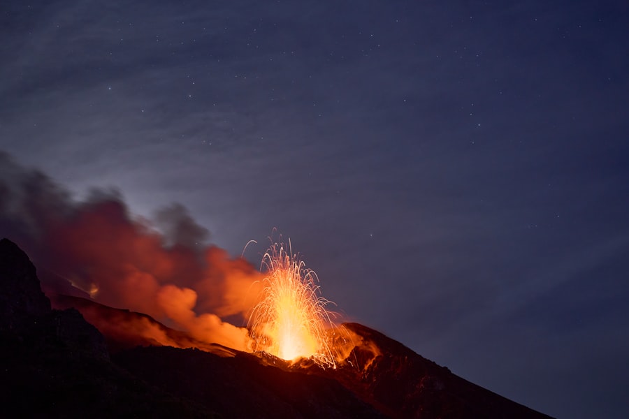 Photo volcanic eruptions