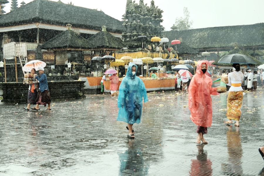 Angkor, monsoon rains