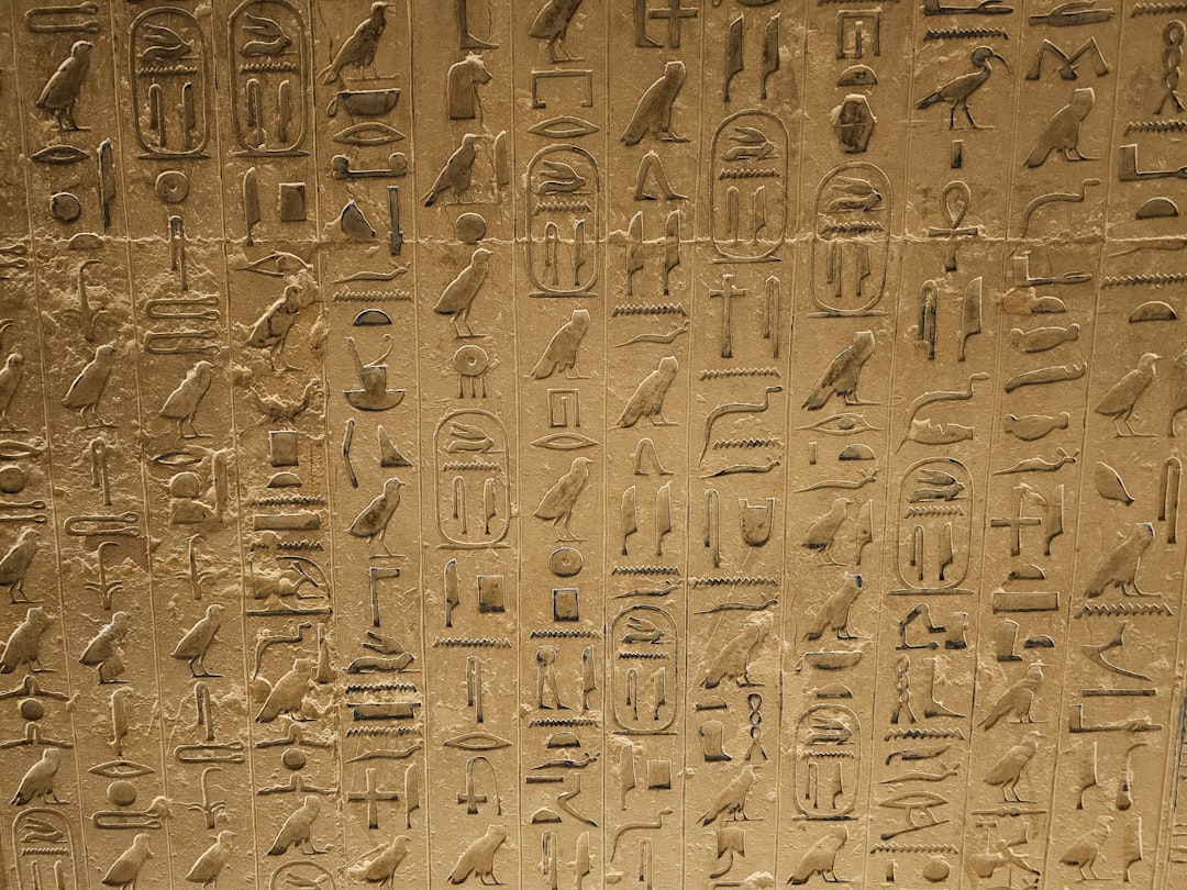 Photo ancient egypt, cut granite