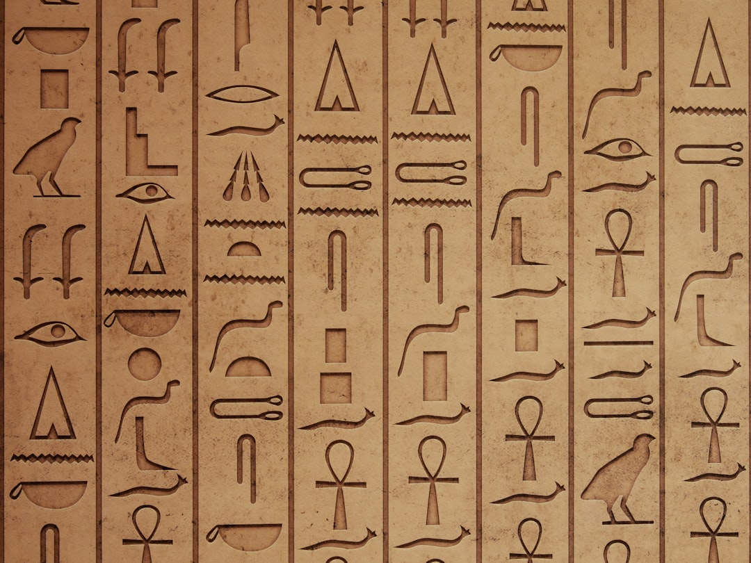 Photo ancient egypt machine marks
