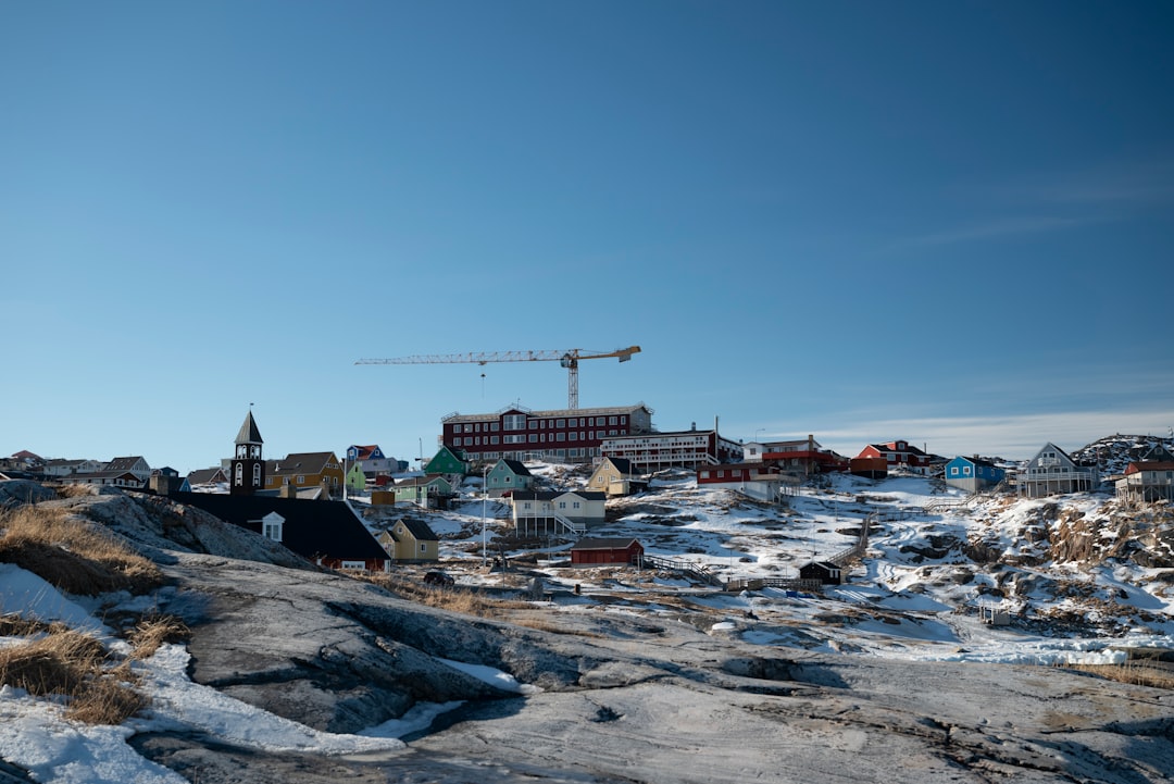 Photo abandoned city Greenland