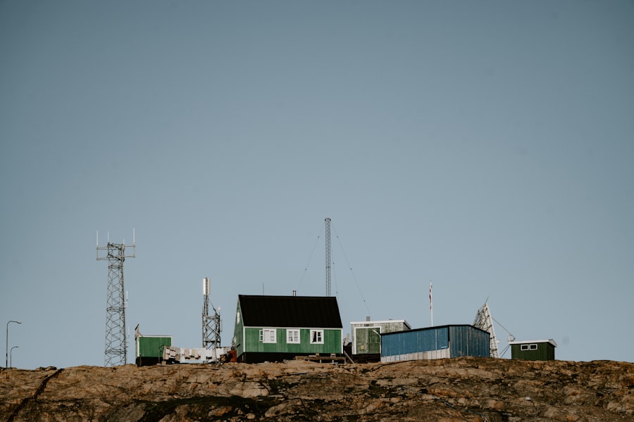 Photo abandoned city Greenland