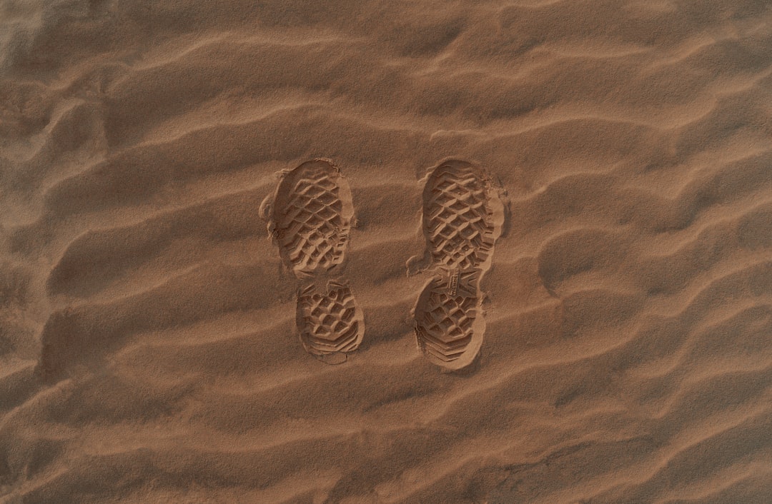 Photo pre-Clovis human footprints