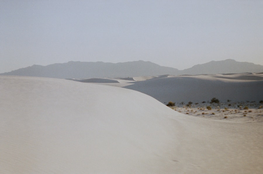 Photo White Sands Ice Age landscape