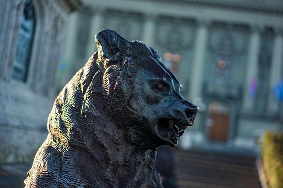 Photo leopard sculpture