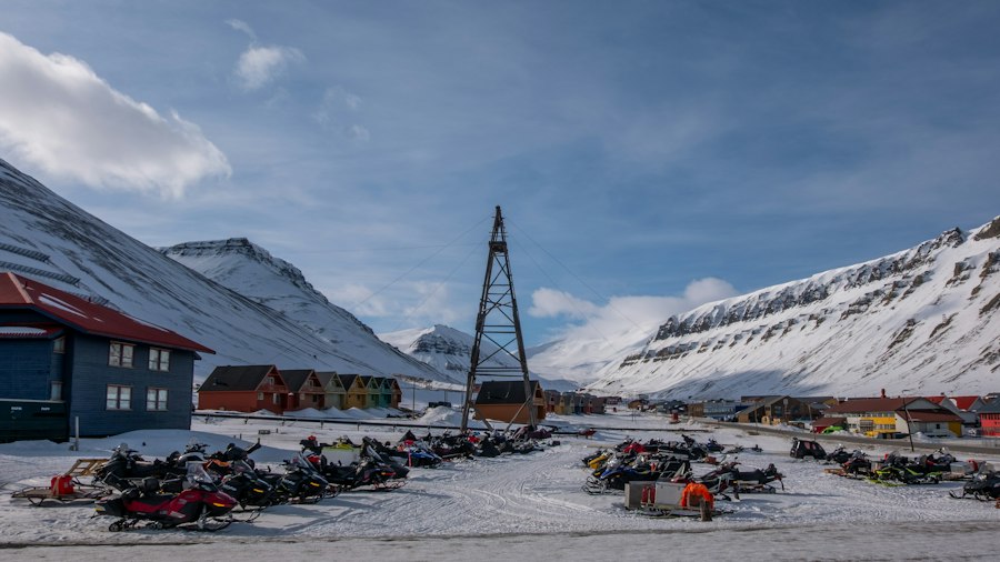 Photo Svalbard mining town