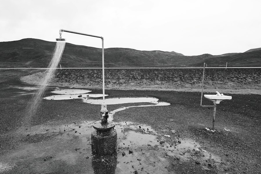 Photo ancient gravity fed water system