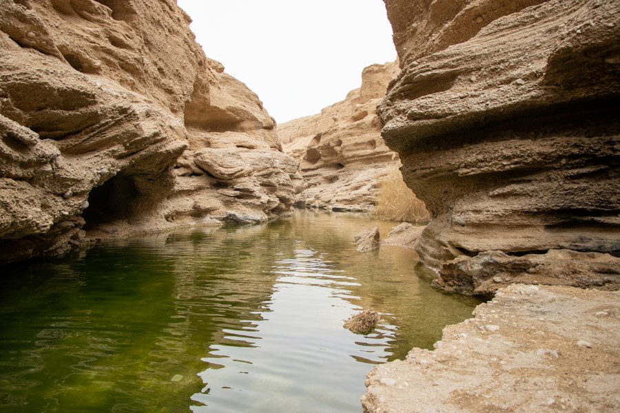 Photo qanat underground water channels Iran